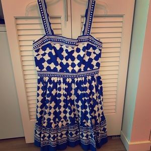 Kate Spade lantern poplin flounce dress